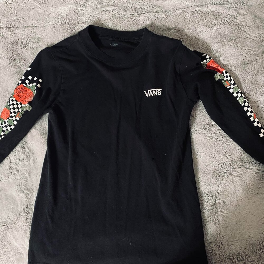 Vans Womens Medium Black Long Sleeve Shirt